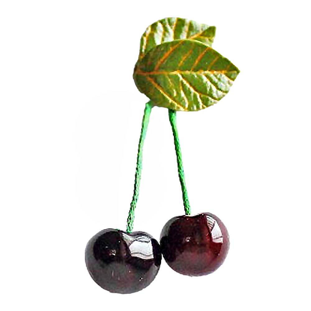 Bordeaux Passion: Cherry Pin Polymer clay.