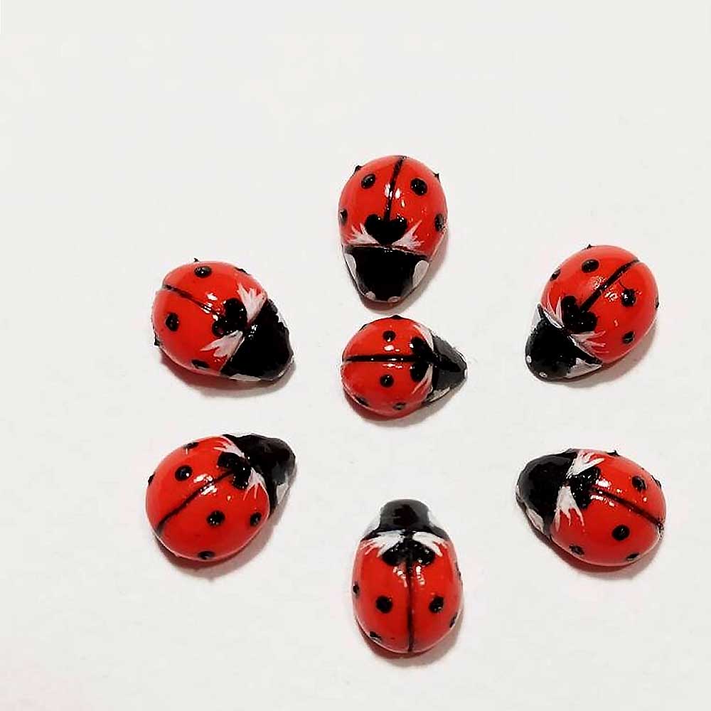 Happy Spot: Ladybug Brooch Polymer Clay.