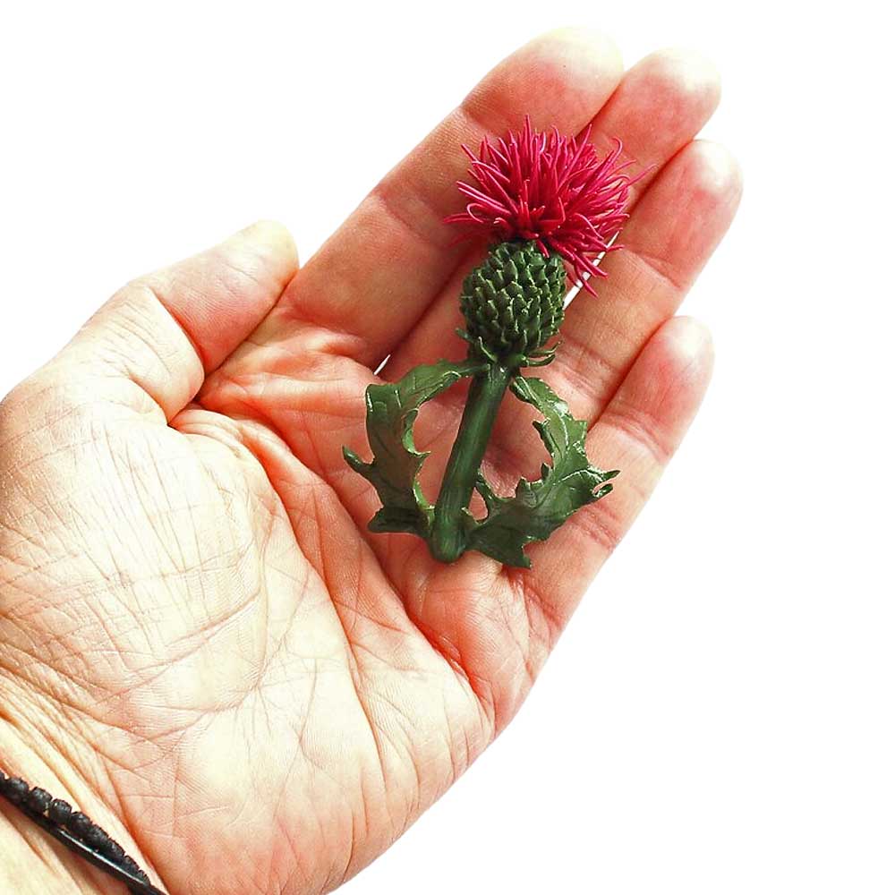 Spiky Beauty: Thistle Brooch Polymer Clay.