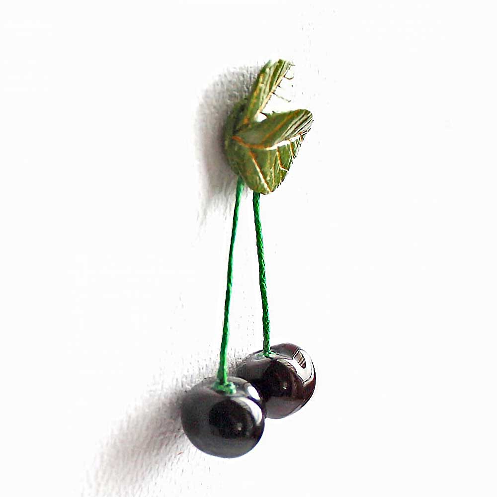 Bordeaux Passion: Cherry Pin Polymer clay.