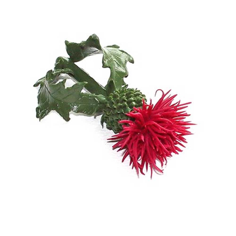 Spiky Beauty: Thistle Brooch Polymer Clay.