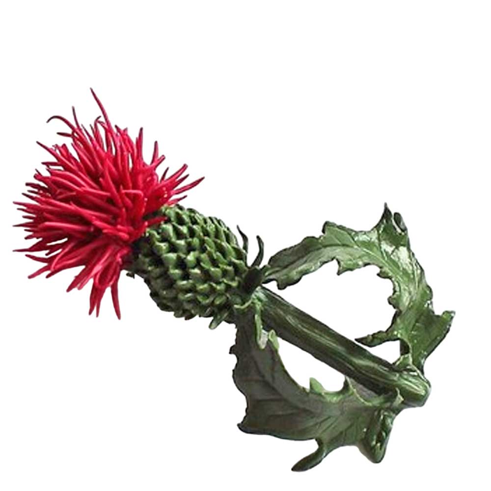 Spiky Beauty: Thistle Brooch Polymer Clay.