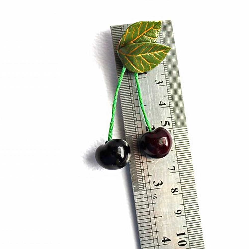 Bordeaux Passion: Cherry Pin Polymer clay.