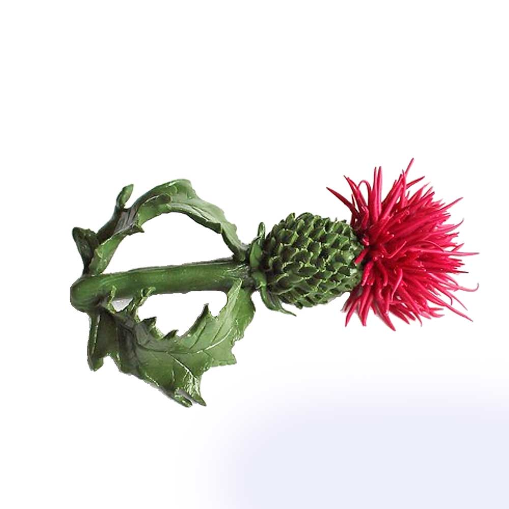 Spiky Beauty: Thistle Brooch Polymer Clay.