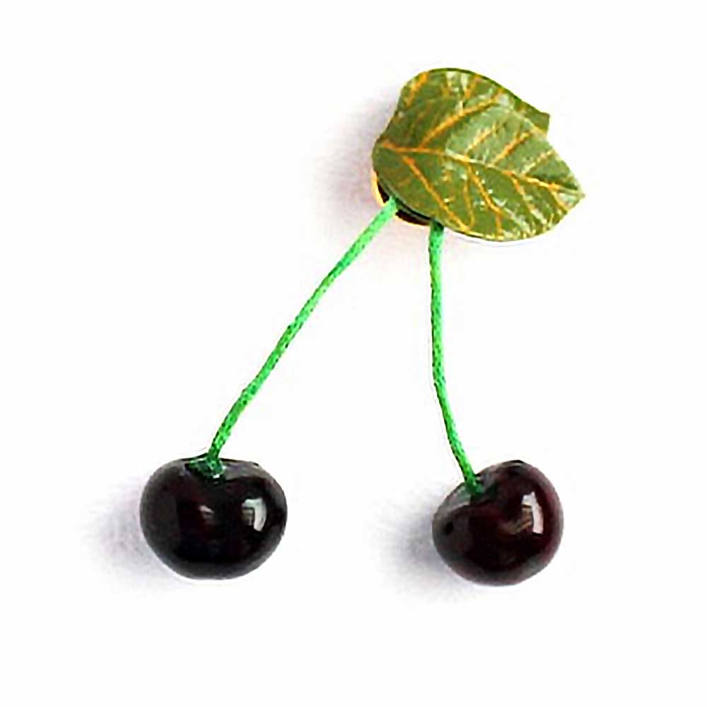 Bordeaux Passion: Cherry Pin Polymer clay.