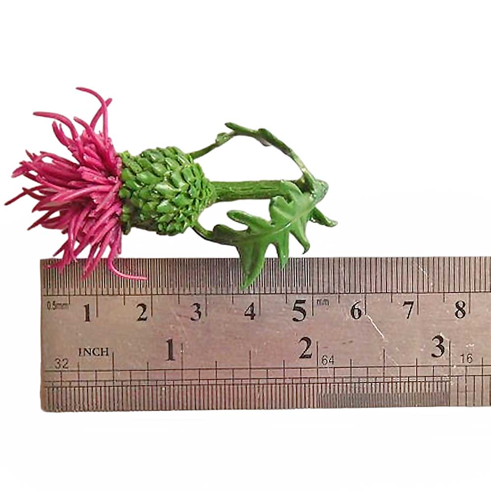 Spiky Beauty: Thistle Brooch Polymer Clay.