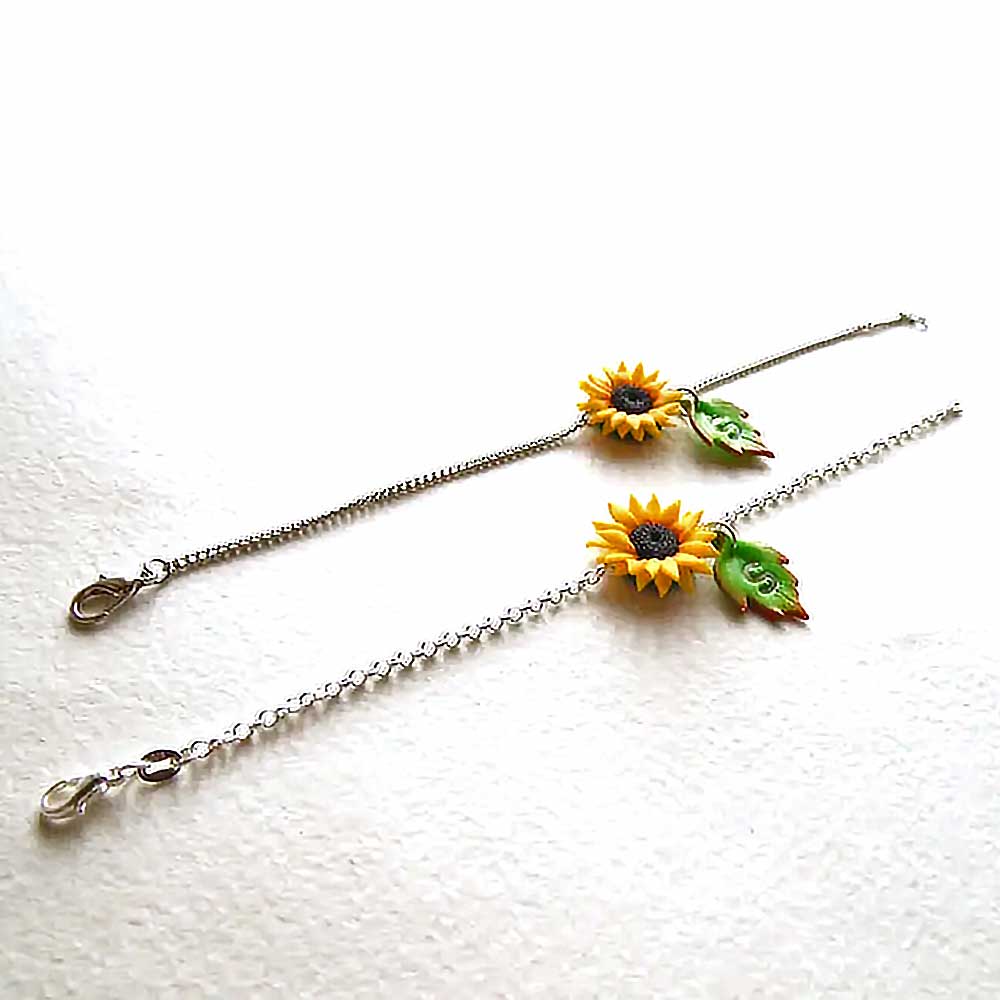 Sunny Dream: Sunflower Bracelet Polymer Clay.