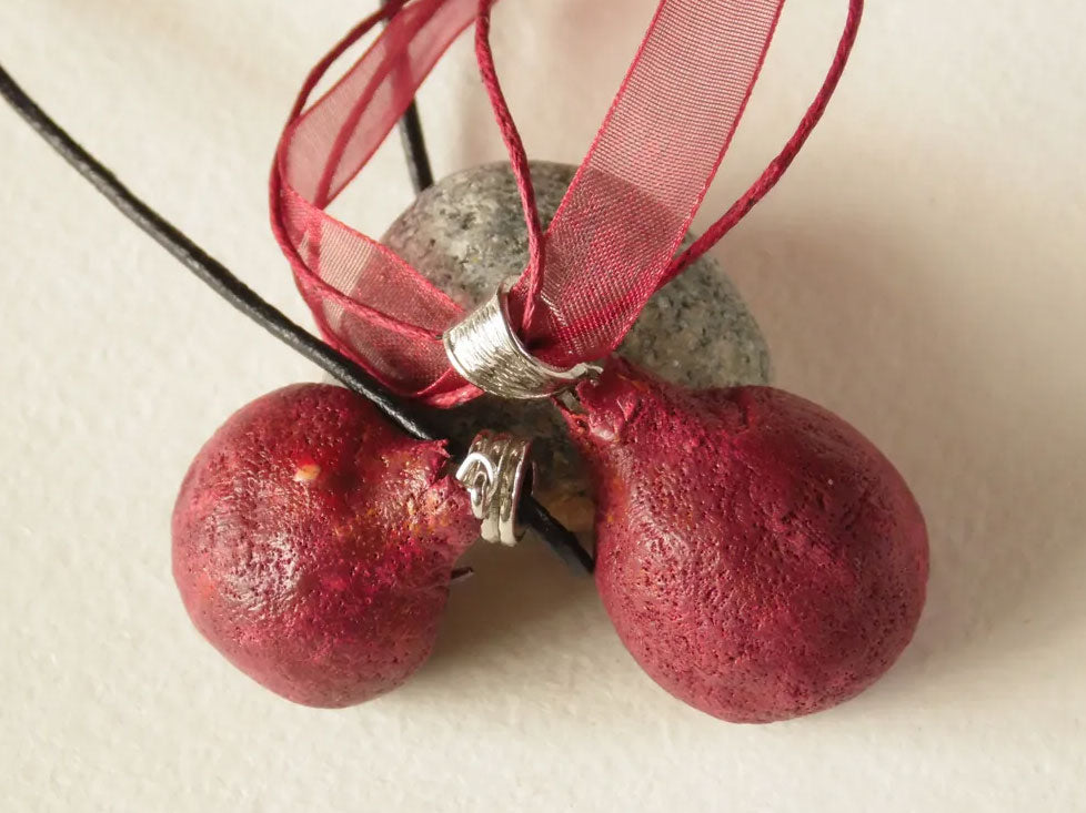 The Queen of Jewels: Pomegranate Pendant Polymer Clay