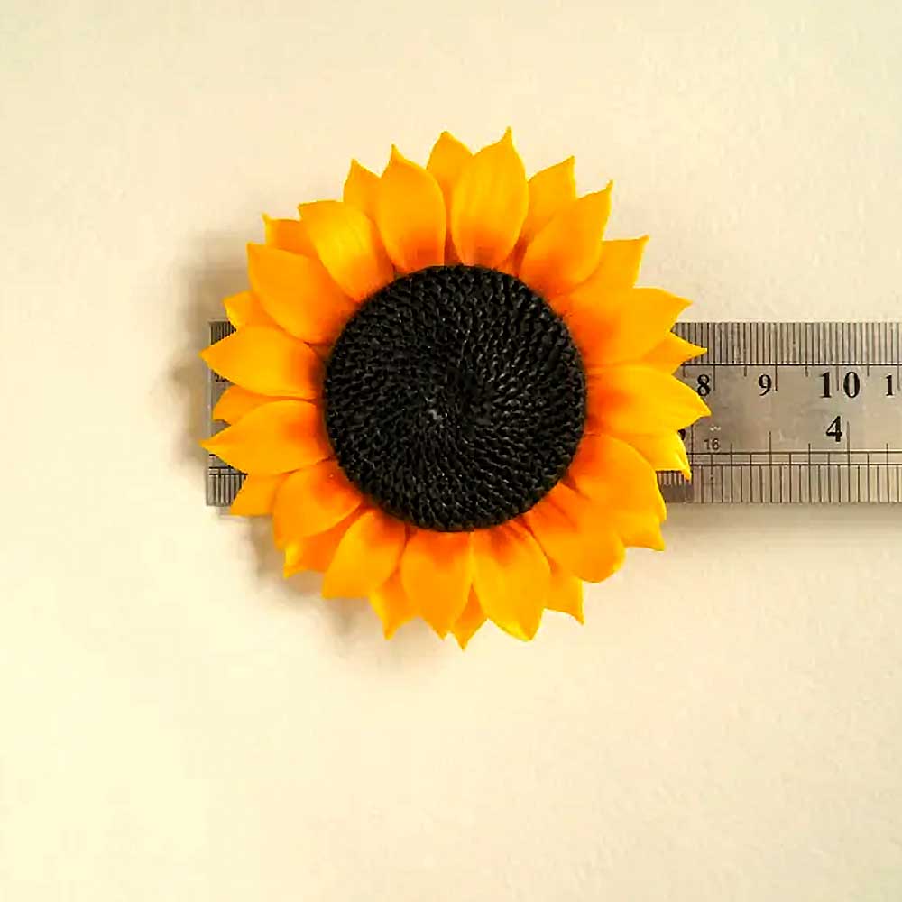 Floral Splendor: Sunflower Brooch & Pendant Polymer Clay.