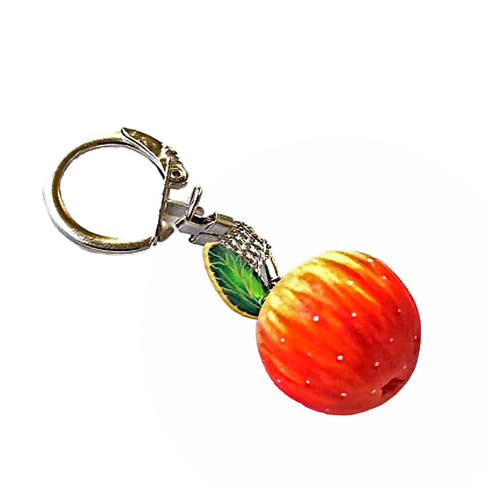 Juicy Seduction: Apple Keychain Polymer Clay.