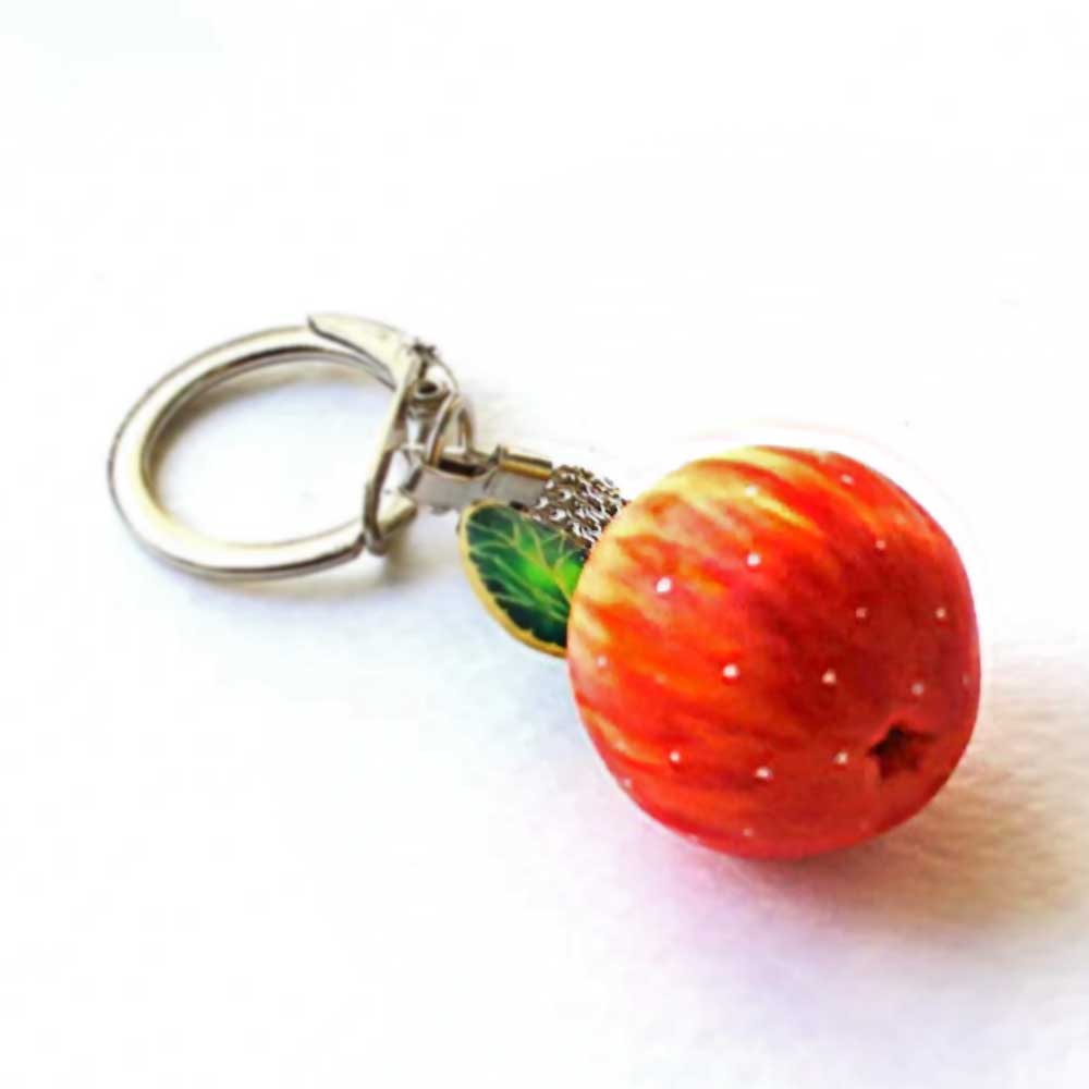 Juicy Seduction: Apple Keychain Polymer Clay.