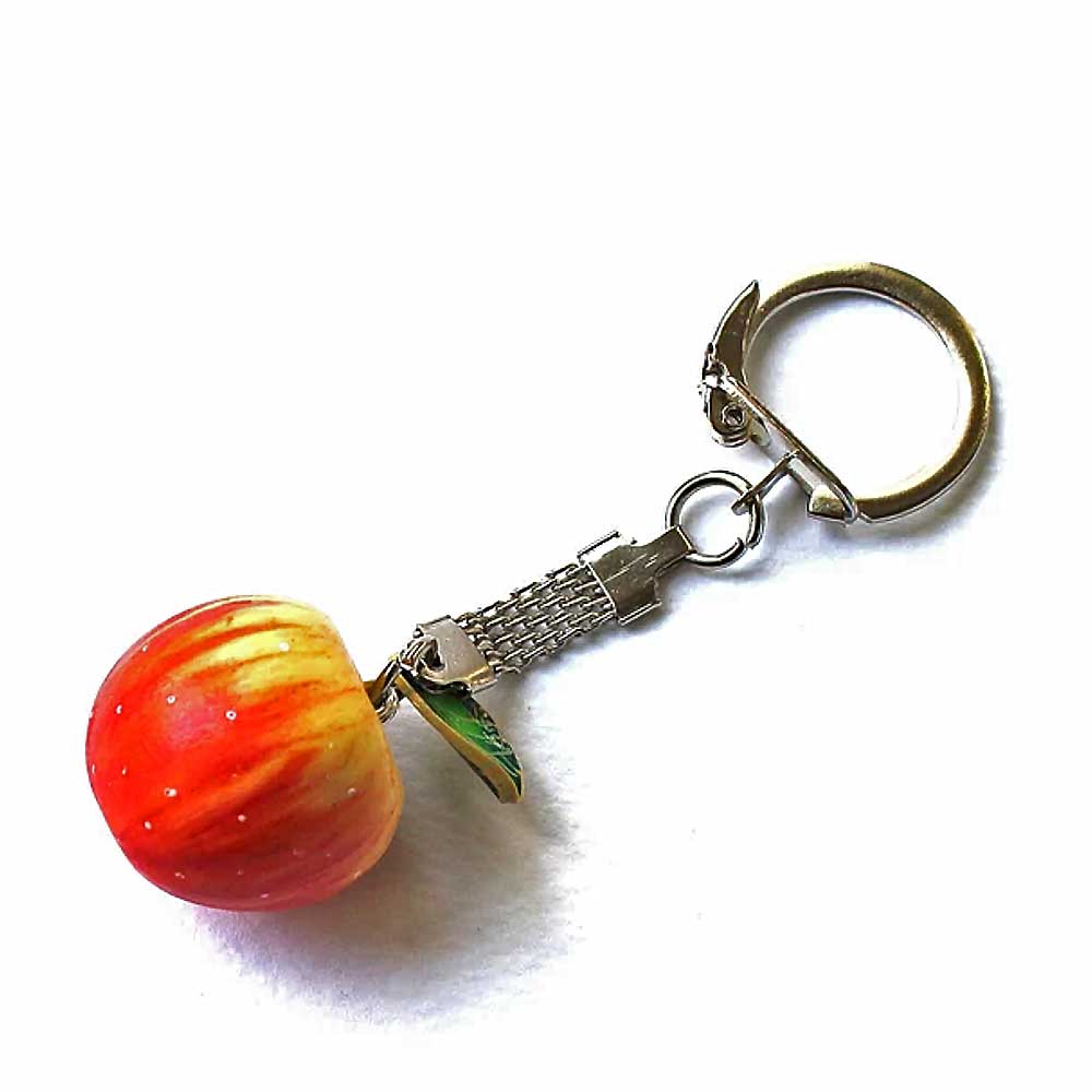 Juicy Seduction: Apple Keychain Polymer Clay.