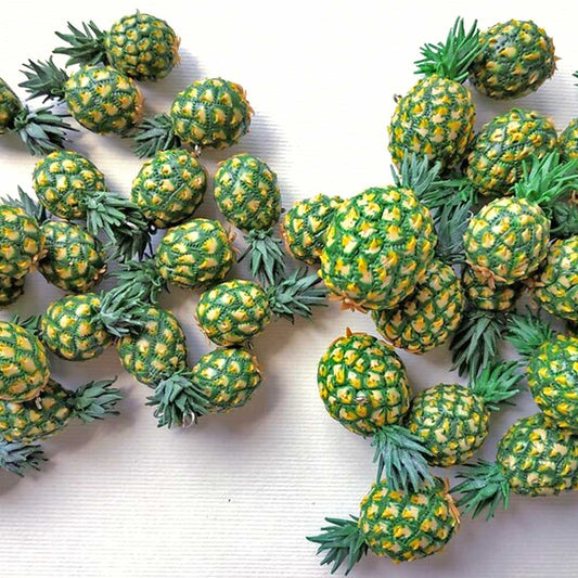 Tropical Boom: Pineapple Beads Polymer Clay.