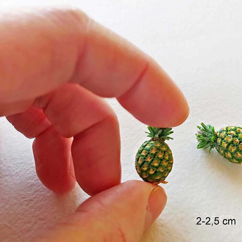 Tropical Boom: Pineapple Beads Polymer Clay.