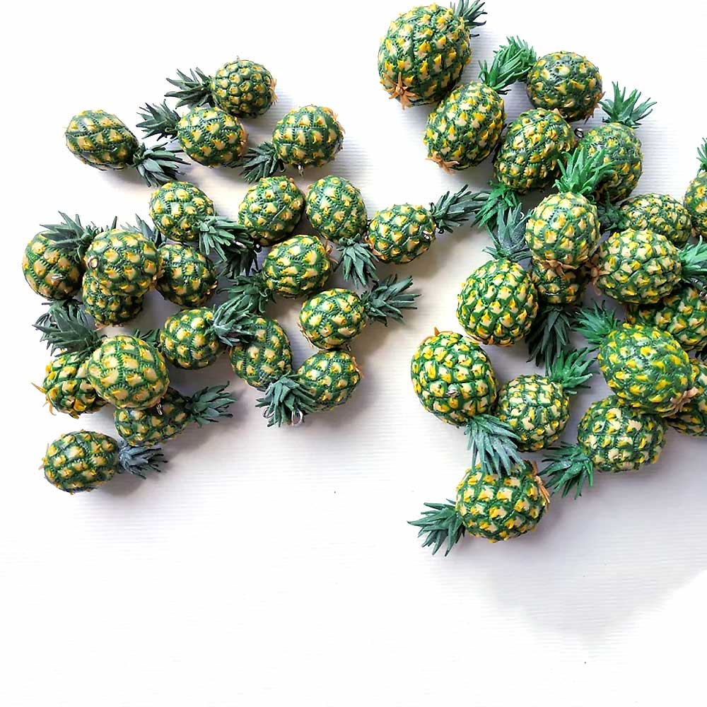 Tropical Boom: Pineapple Beads Polymer Clay.