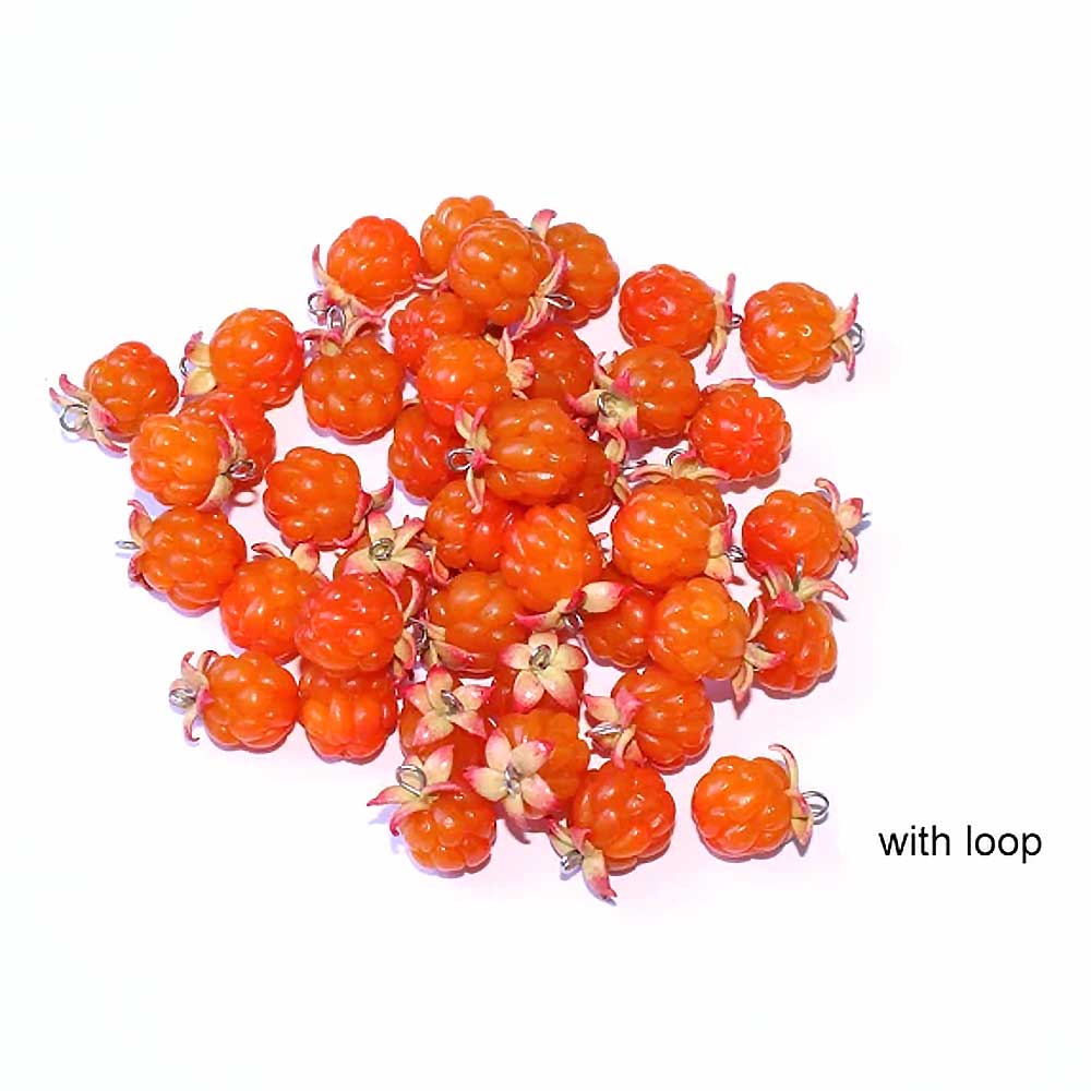 Berry Inspiration: Cloudberry Beads Polymer Clay.