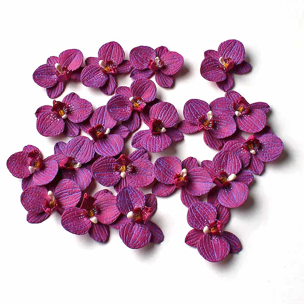 Velvet Dream: Orchid Beads Polymer Clay.