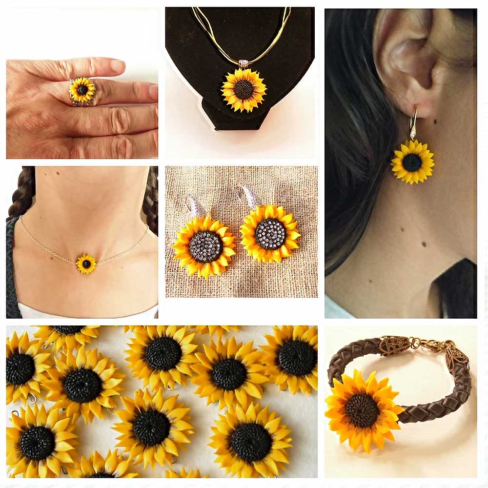 My sunflower flower shaped products.