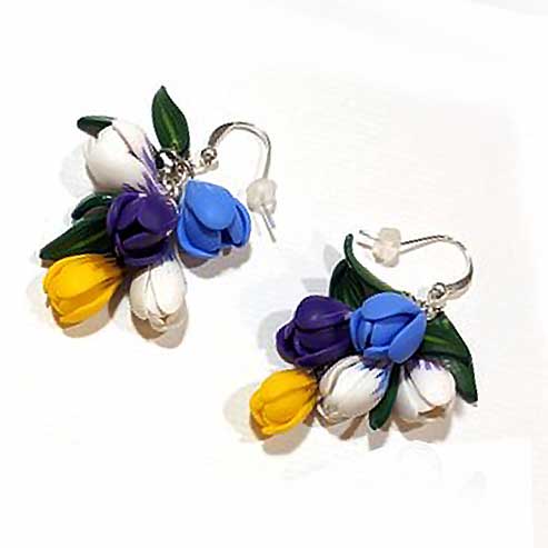 Floral symphony: Crocus Set Polymer Clay.