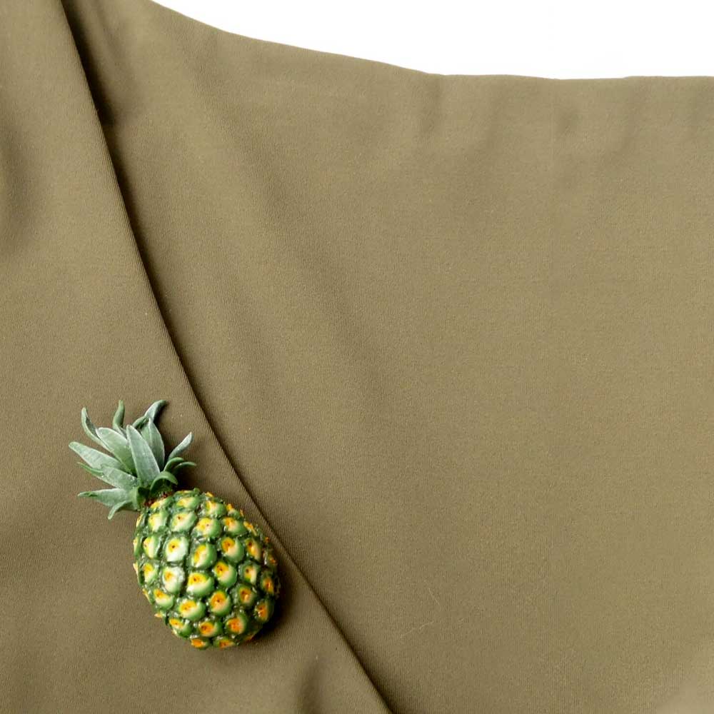 Juicy Joy: Pineapple Brooch Polymer Clay.