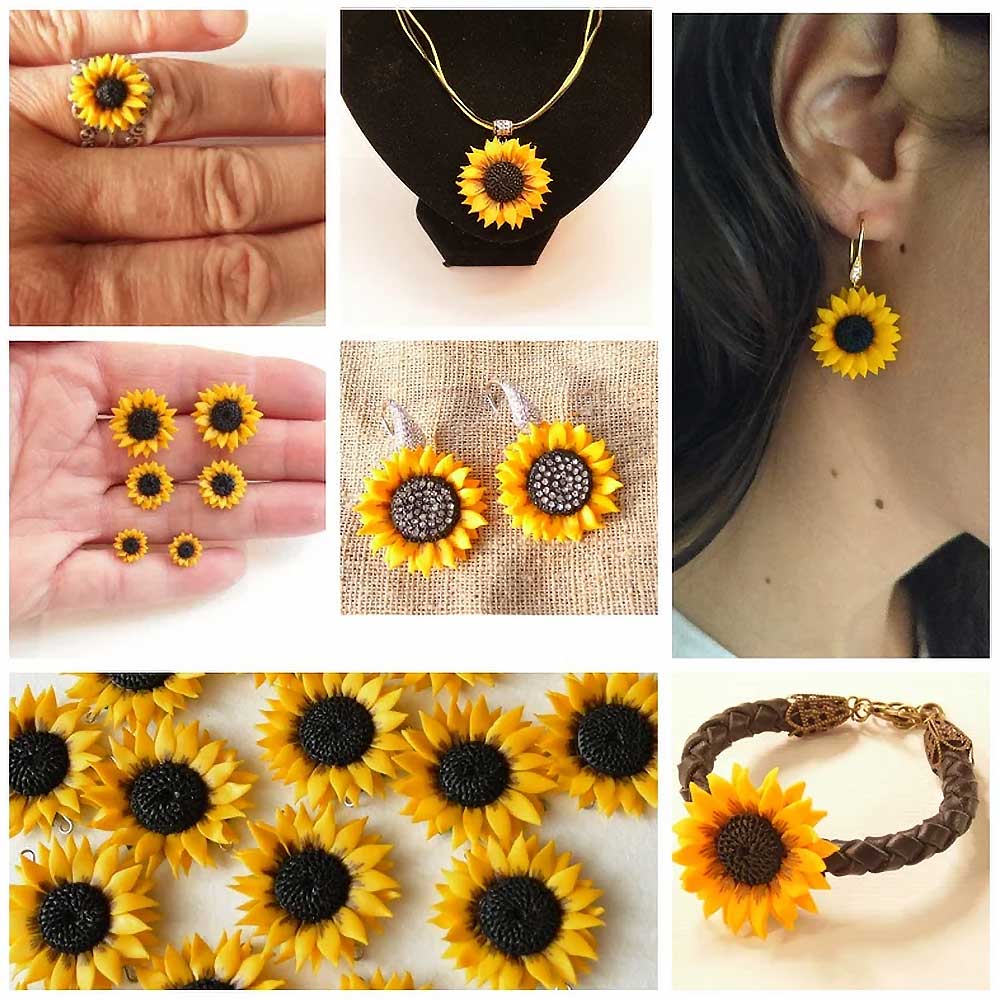 Our sunflower flower jewelry