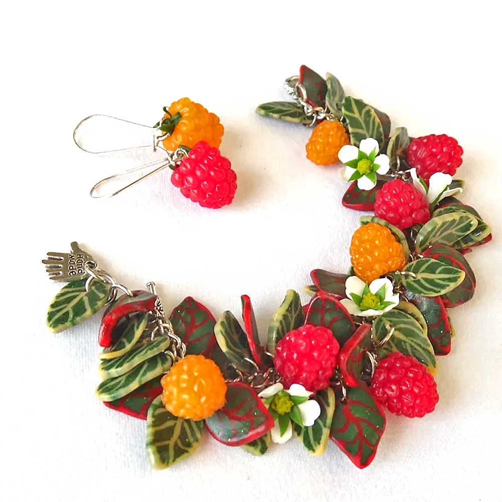 Taste of Summer: Raspberry Set Polymer Clay.