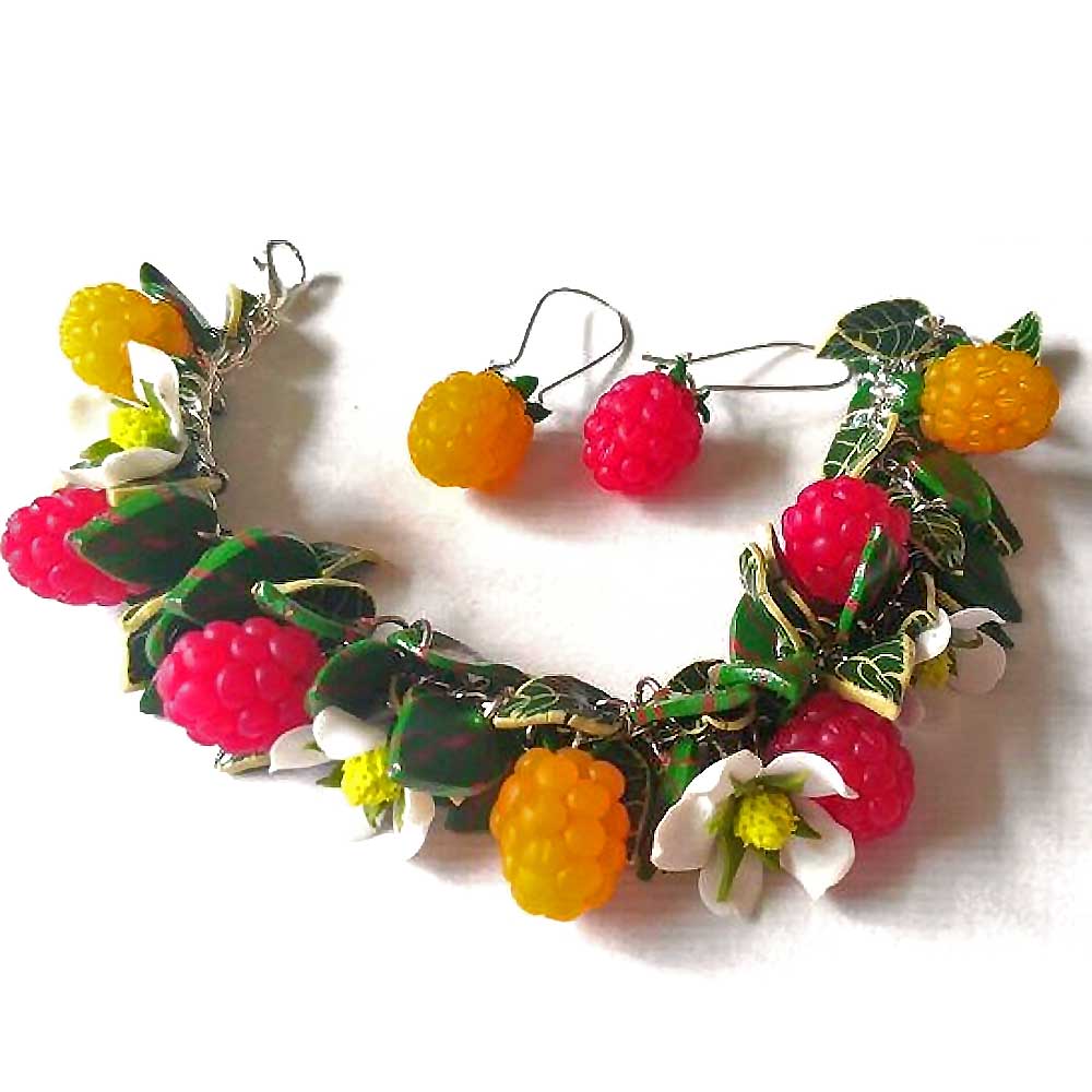 Taste of Summer: Raspberry Set Polymer Clay.