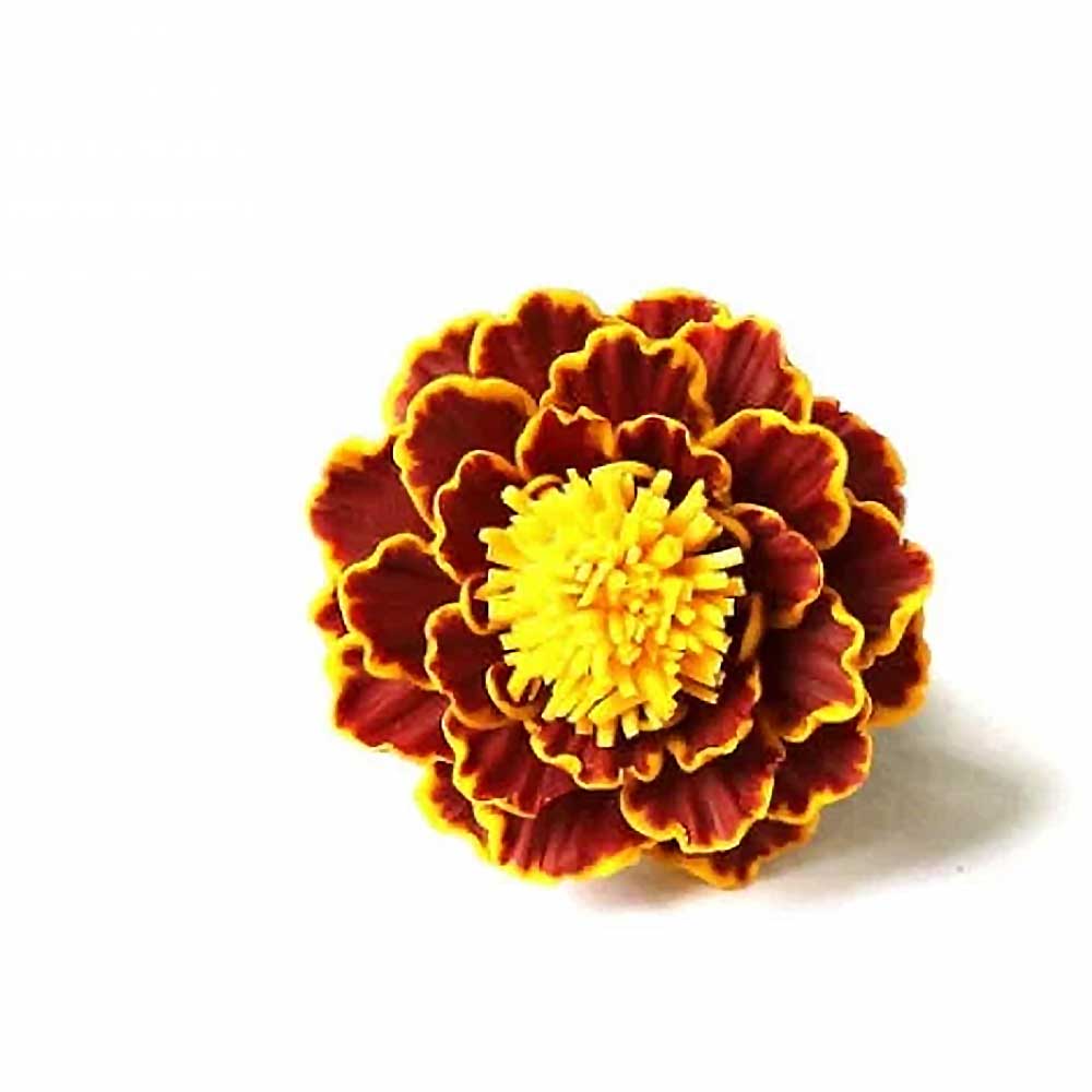 Flower Quartet: Marigold Set Polymer Clay.