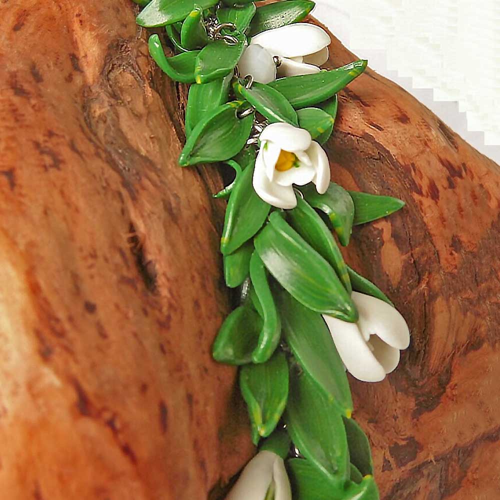 Spring Tale: Snowdrops Set Polymer Clay.