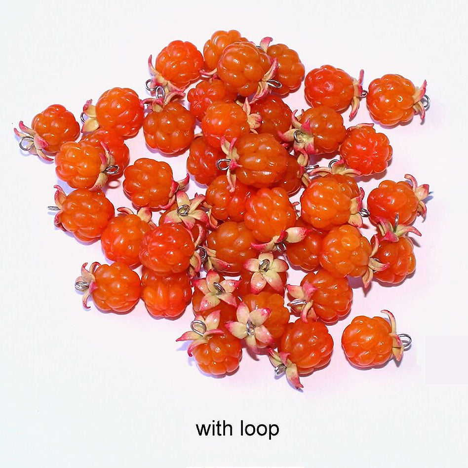 Forest Tale : Cloudberry Beads Polymer Clay (5pcs)