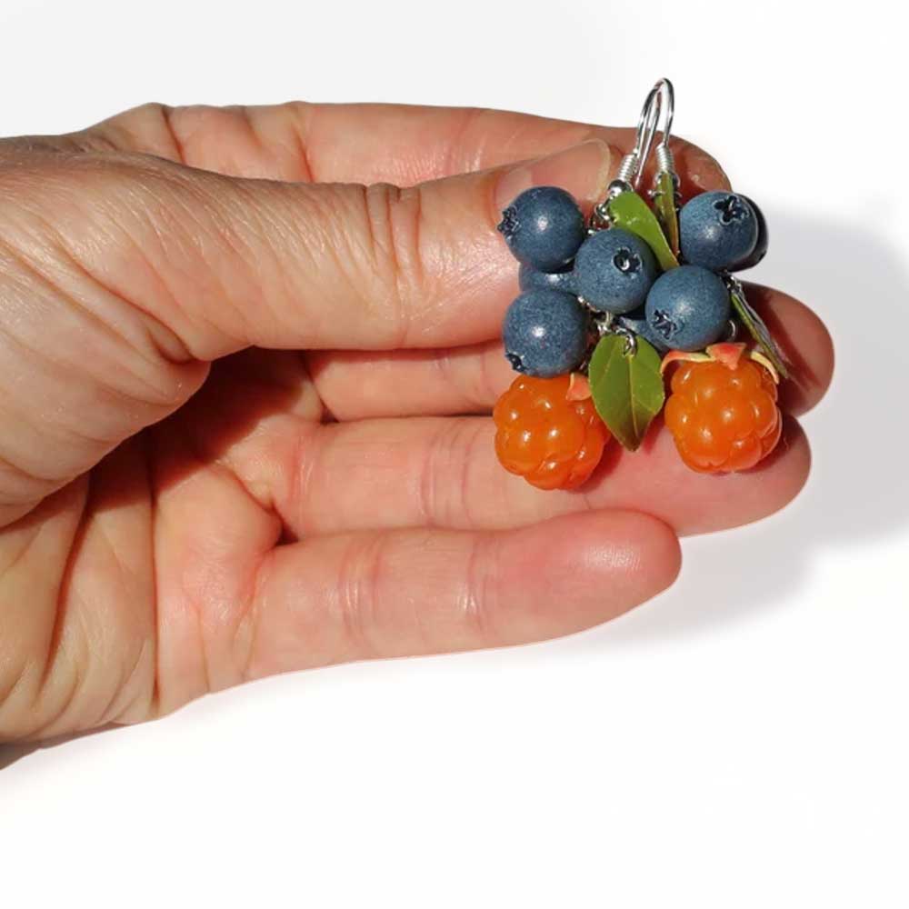 Nordic Sweets: Cloudberry & Blueberry Set Polymer Clay.