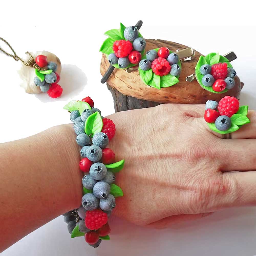 Bright Mood: Berry Set Polymer Clay.