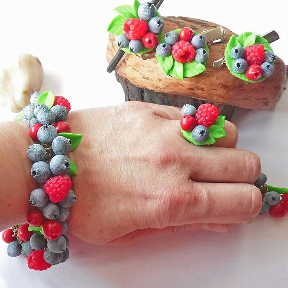 Bright Mood: Berry Set Polymer Clay.