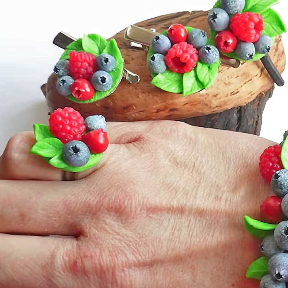 Bright Mood: Berry Set Polymer Clay.