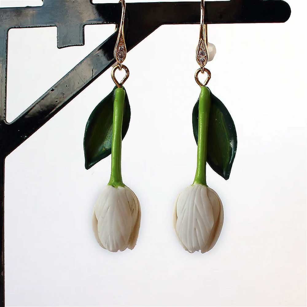 Spring Inspiration: Tulip Earrings Polymer Clay.