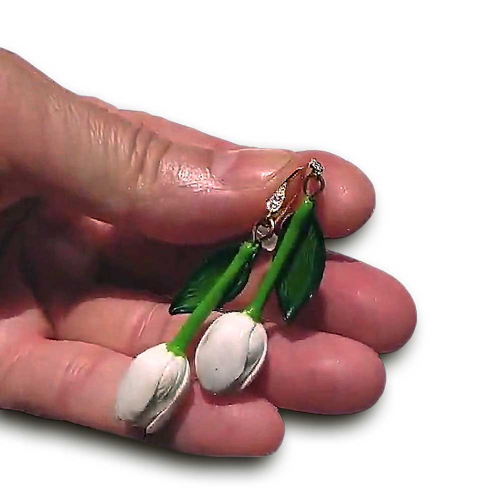 Spring Inspiration: Tulip Earrings Polymer Clay.