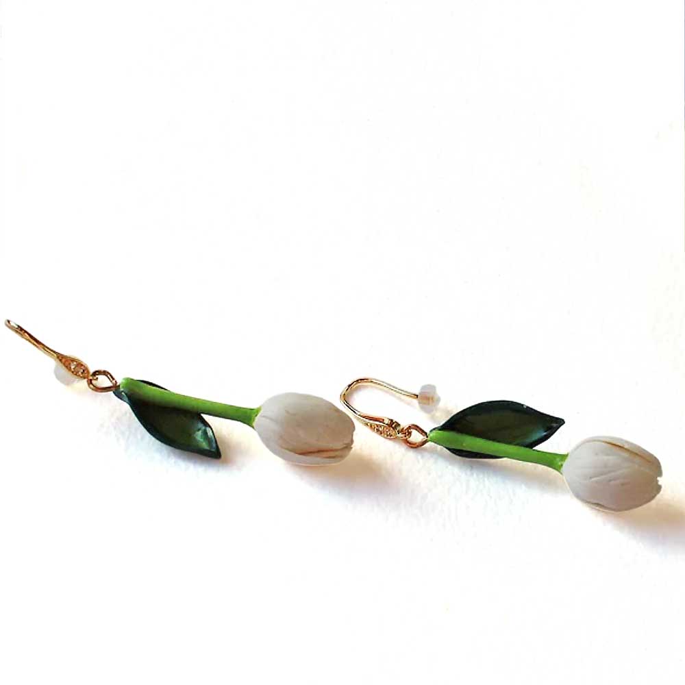 Spring Inspiration: Tulip Earrings Polymer Clay.