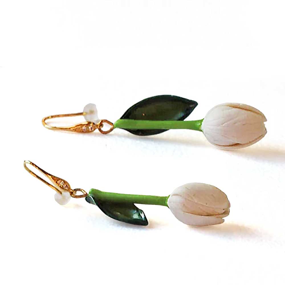 Spring Inspiration: Tulip Earrings Polymer Clay.