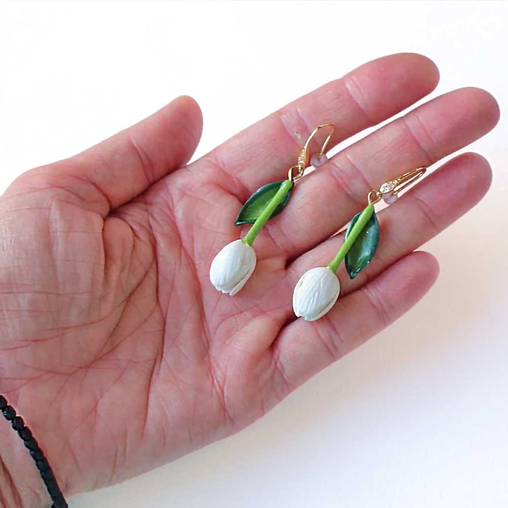 Spring Inspiration: Tulip Earrings Polymer Clay.