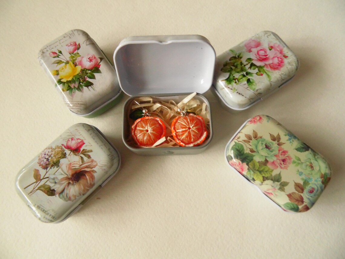 Gift box: Mandarin Polymer Clay Earrings