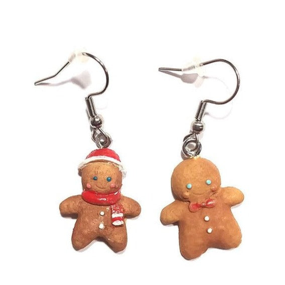 Gingerbread Duet: Bracelet & Earrings Polymer Clay