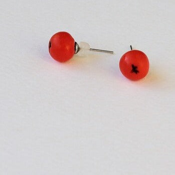 Autumn Drops: Rowan Earrings Polymer Clay.