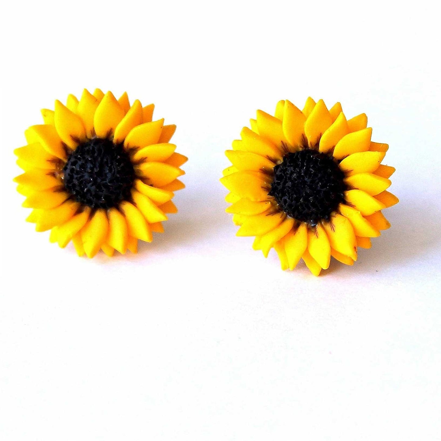 Sun-kissed Style: Sunflower Сlips Polymer Clay.