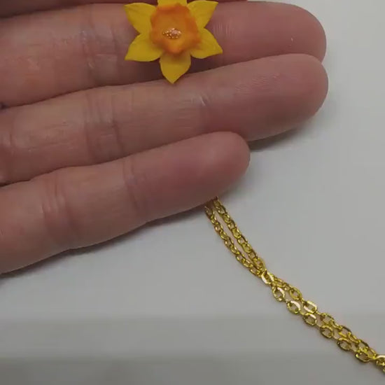 Spark of Magic: Daffodil Necklace Polymer Clay.