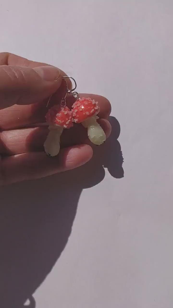 Amanita Fly Agaric Earrings Polymer Clay