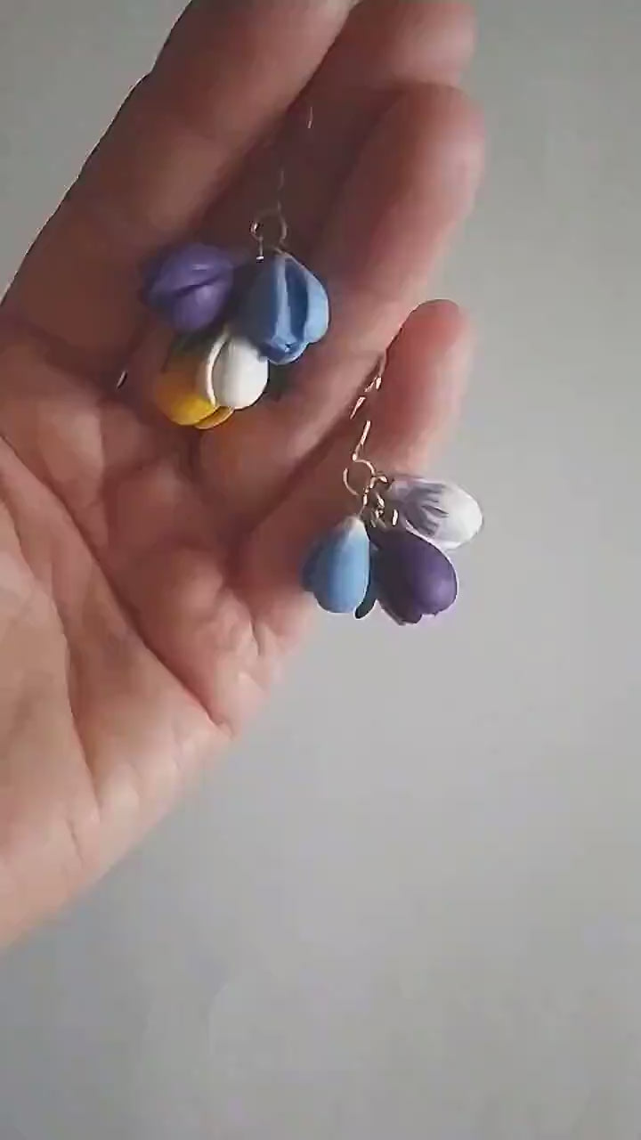 Floral symphony: Crocus Set Polymer Clay.