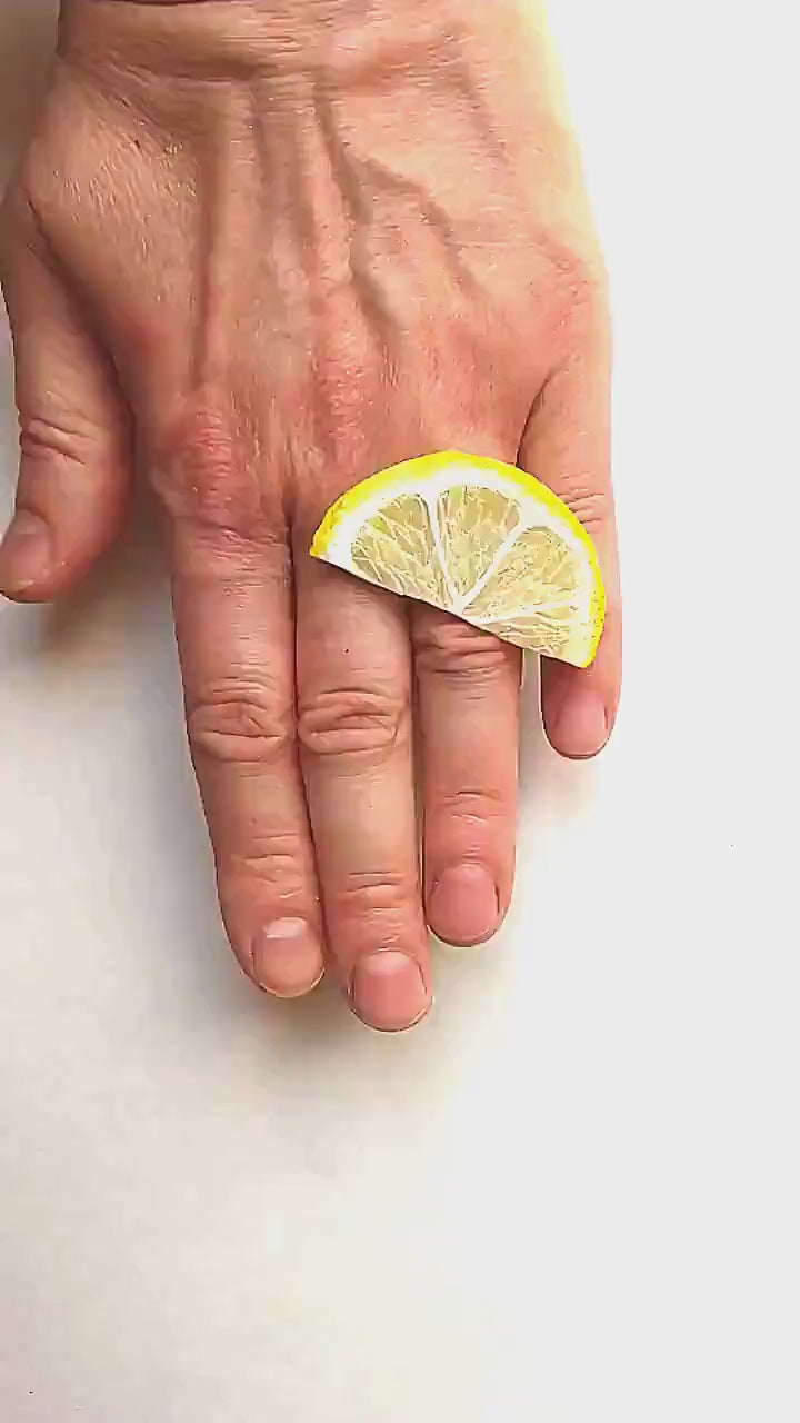 Slice of Summer : Lemon Ring Polymer Clay