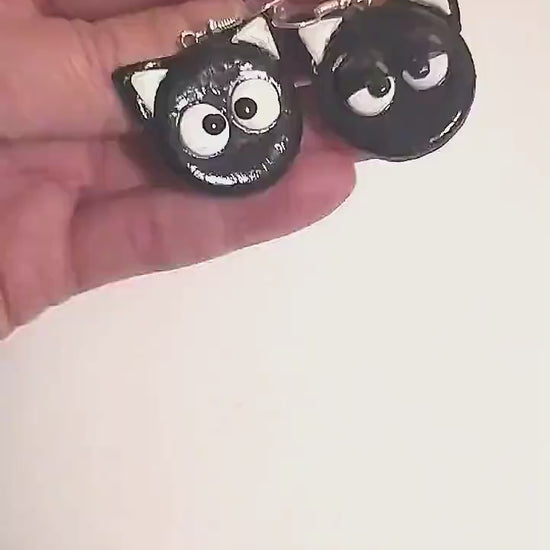 Purring Magic: Cat Earrings Polymer Сlay