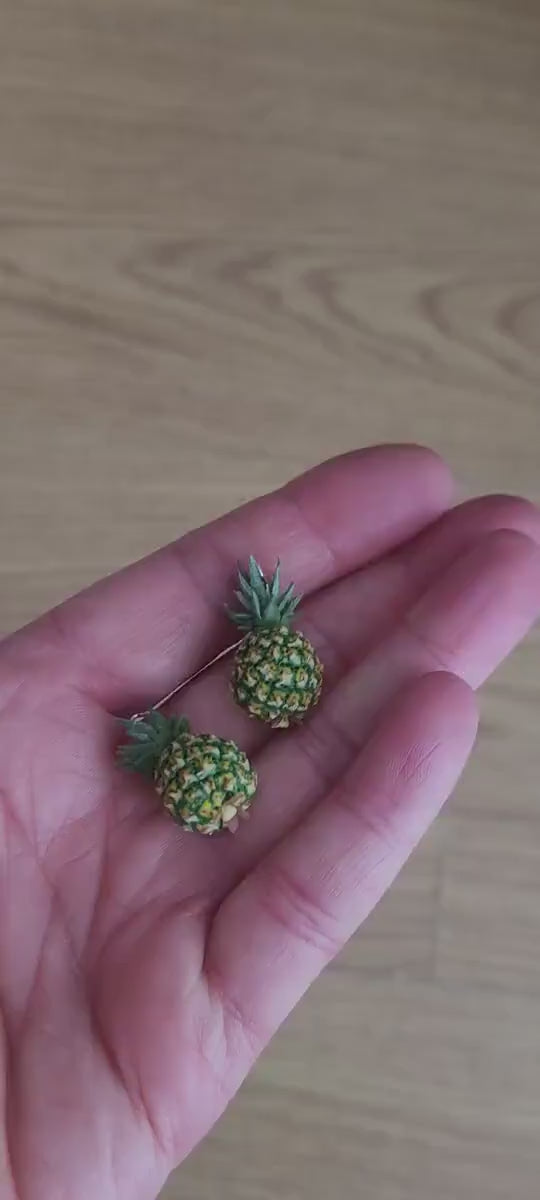 Tropical Boom: Pineapple Beads Polymer Clay.