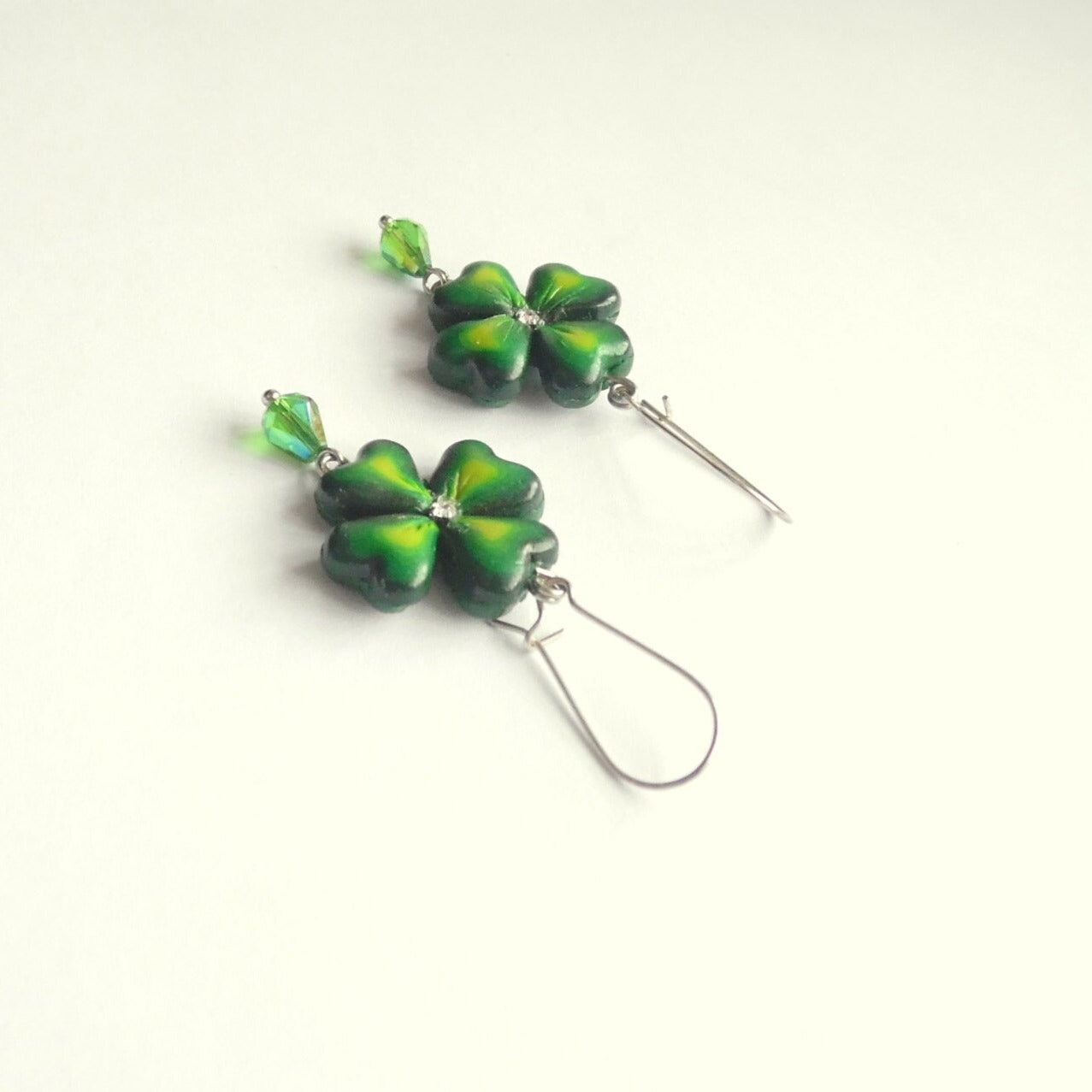 Irish Magic: Clover Earrings Polymer Сlay.